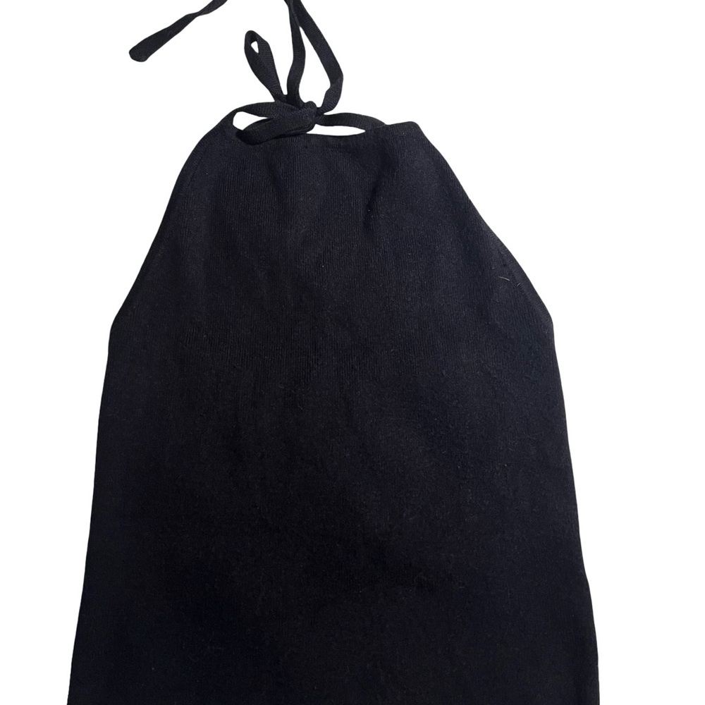 Brandy Melville Navy Knit Halter Top